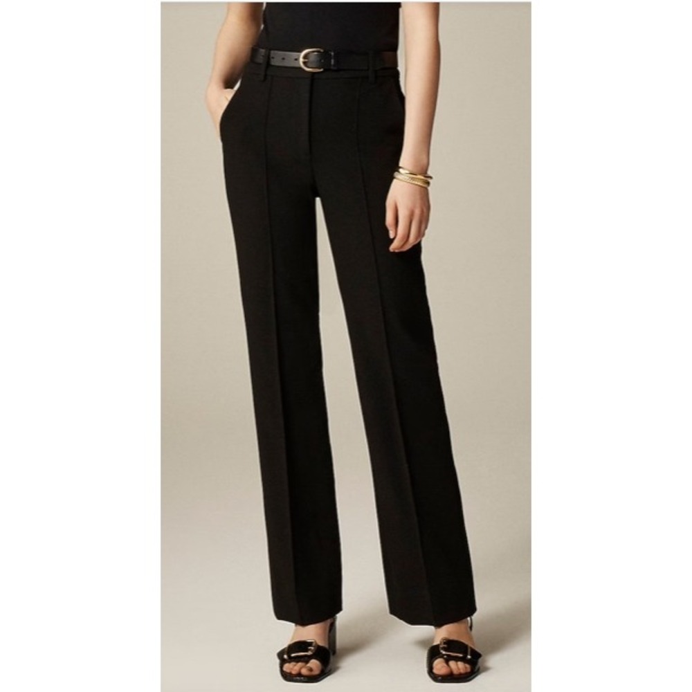 J.Crew Carreman Natalia Pant in Four Season Stretch Trouser Women Size 2 Black